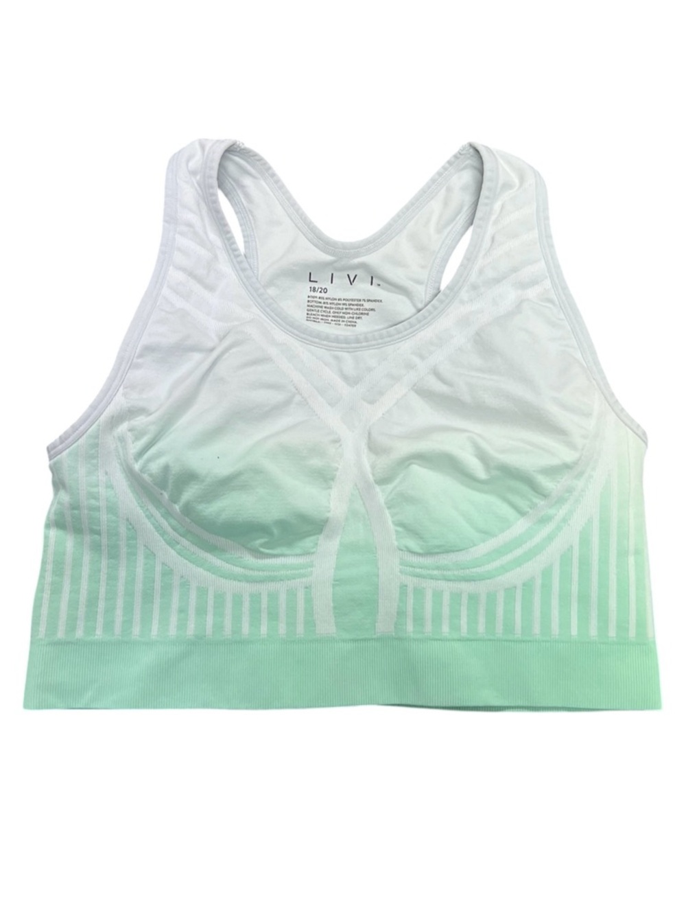 Livi Cacique Lane Bryant Wireless Medium-Impact Seamless Sports Bra